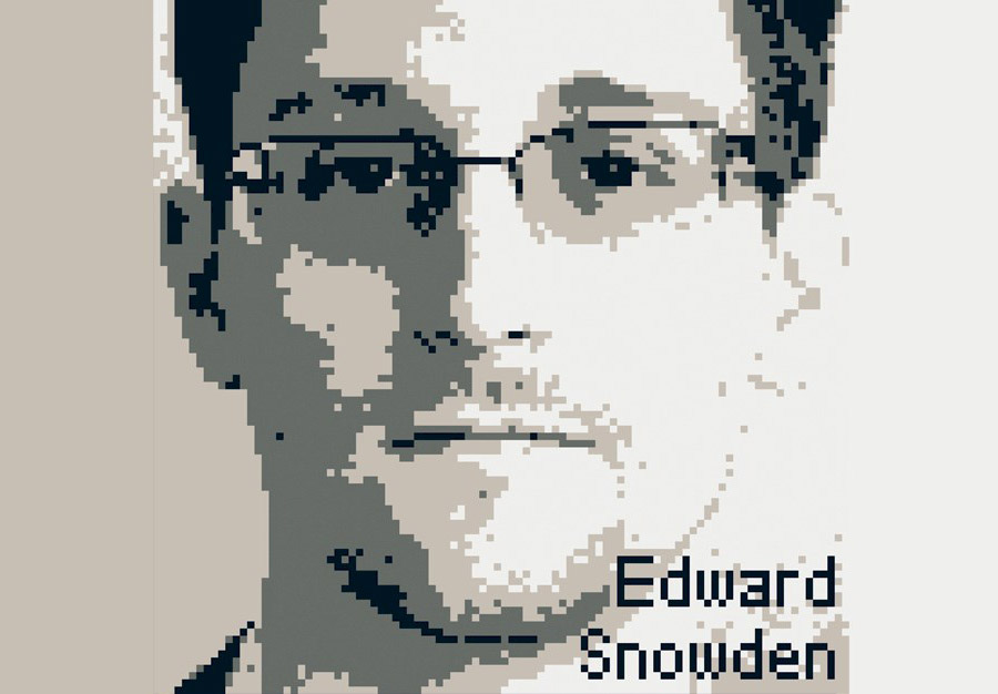 Lego-style portrait of Edward Snowden, created by Ai Weiwei for the 2016 Write for Rights campaign. 	© Ai Weiwei