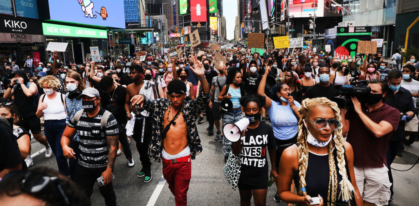 Black Lives Matter protest in New York.