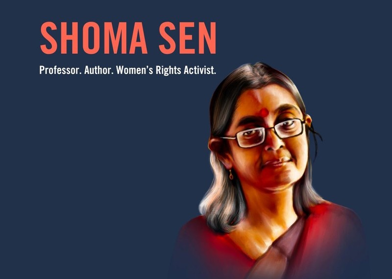 Graphic of activist Shoma Sen.