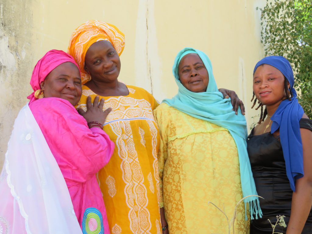 Fatoumata Diallo (left) with three other members of the alert committee set up by Amnesty International to combat gender-based violence in Tambacounda region, eastern Senegal