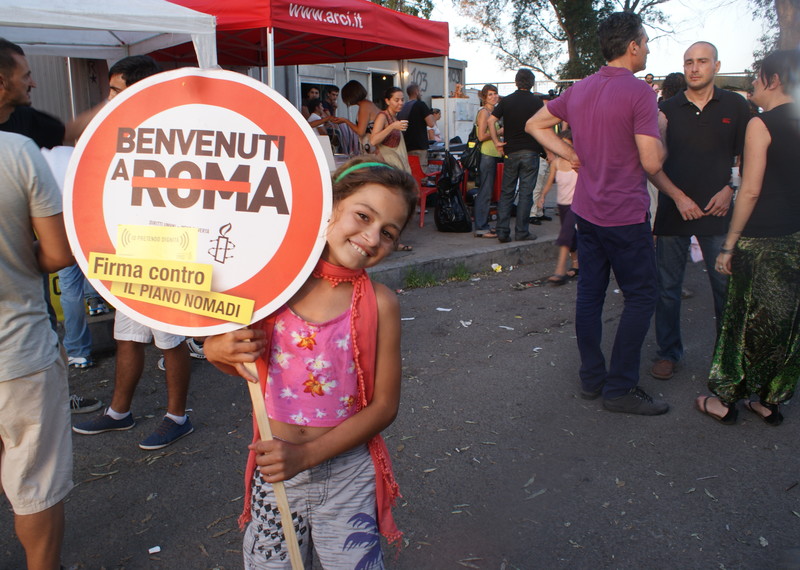 Campaña en favor de los derechos de las personas romaníes.